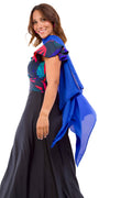 Capa de Gasa Azul Rey