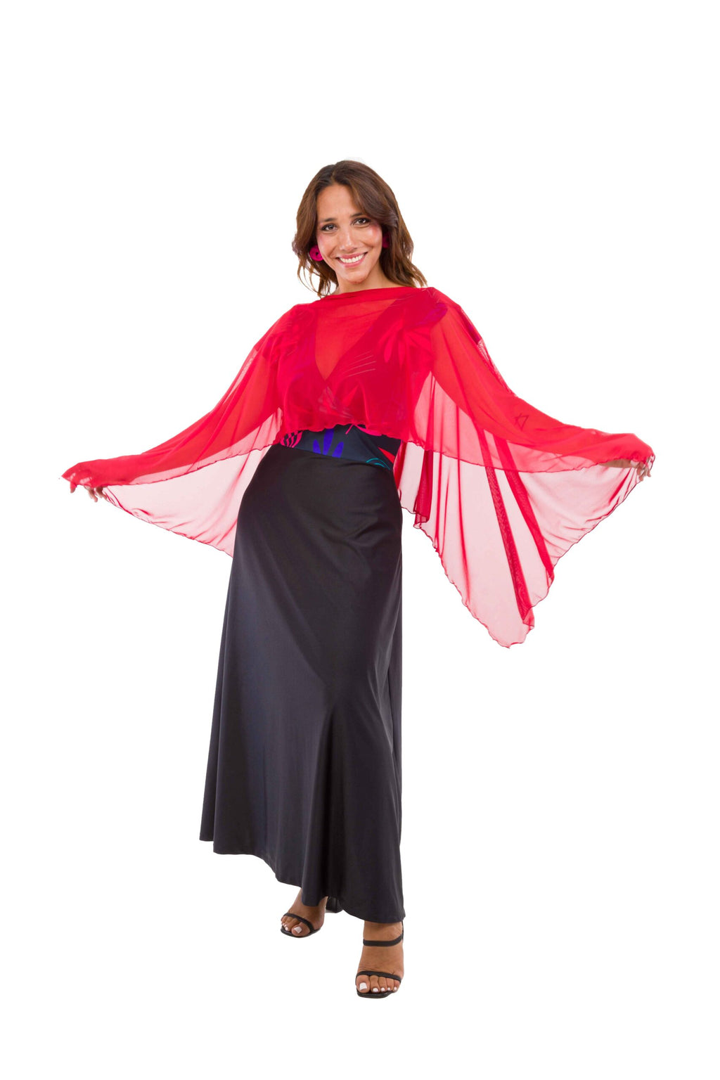 Capa Roja Transparente