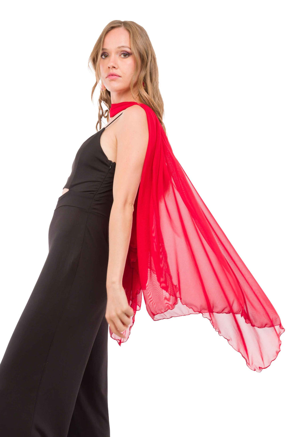 Capa Roja Transparente