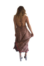 Arriendo de Vestido largo con flores espalda descubierta