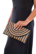 Cartera Sobre Bali Negra/Blanco