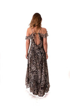 Arriendo de Vestido animal print gris cafe con medias mangas Debut