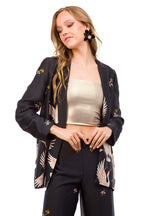 Conjunto de Dos Piezas, Blazer y Pantalón con Pájaros Zara Talla S