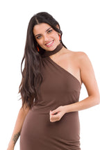 Vestido Café Eternamente Guapa Talla S