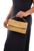 Cartera Dorada Mostacillas