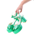 Arriendo de Zapatos verdes atornasolado Leandra