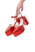 Arriendo de Zapatos rojo atornasolado leandra