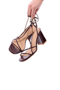 Arriendo de Zapatos mim burdeo con taco bajo