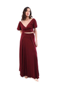 Arriendo de Conjunto burdeo con manguitas y amarre espalda