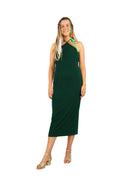 Arriendo de Vestido largo verde oscuro de lycra