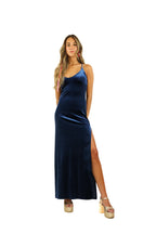 Arriendo de Vestido largo plush azul marino