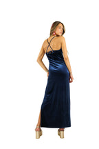 Arriendo de Vestido largo plush azul marino