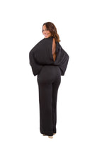 Enterito Negro Largo con Mangas y Halter