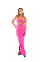 Vestido Fucsia con Argollas XXS Marca Zítica