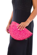 Cartera Yute Fucsia