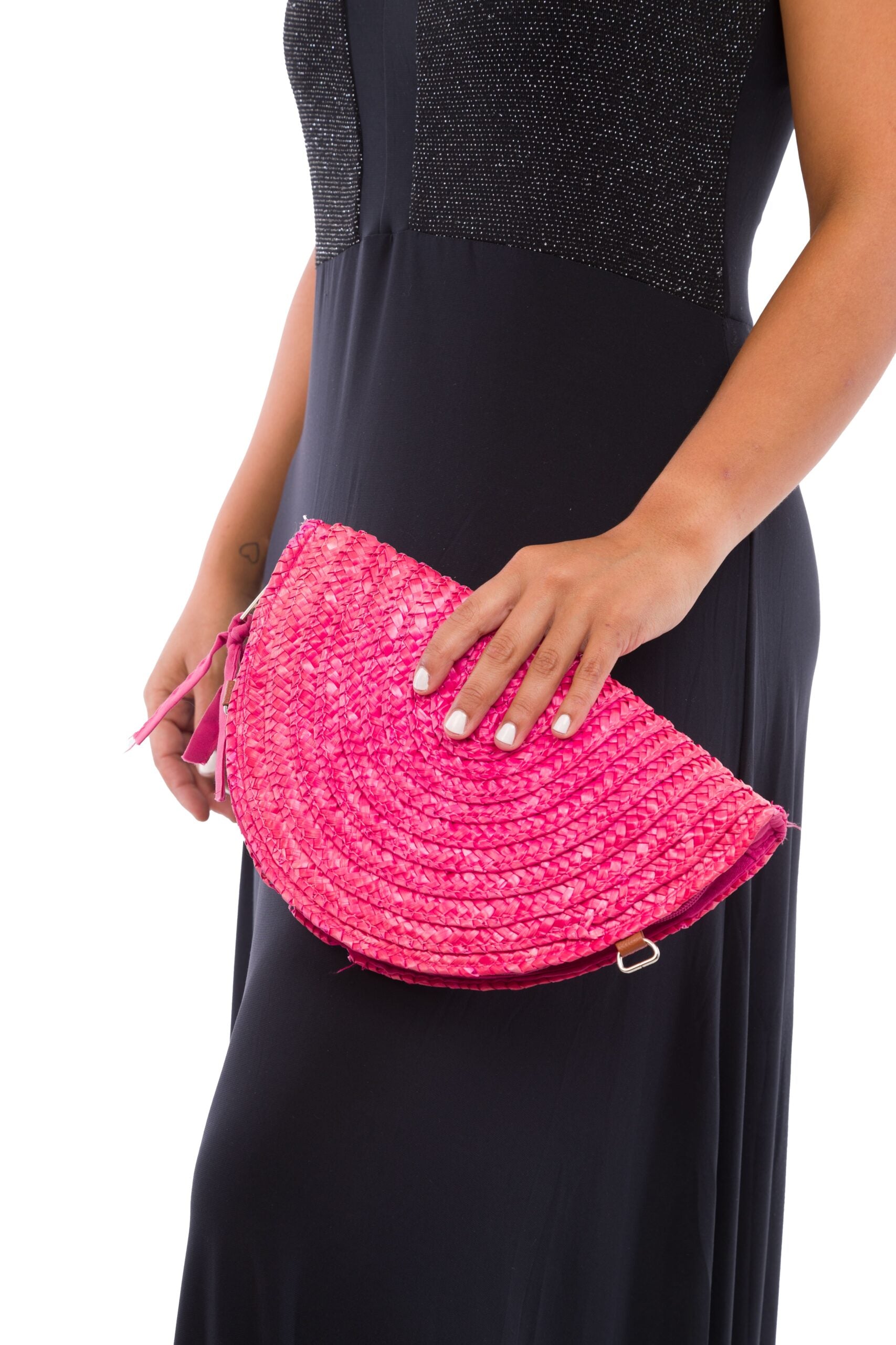 Cartera Yute Fucsia