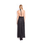 Vestido negro largo con brillos