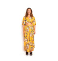 Arriendo de Conjunto floreado amarillo mostaza