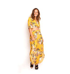 Arriendo de Conjunto floreado amarillo mostaza