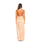 Arriendo de Vestido cobre gastado seda