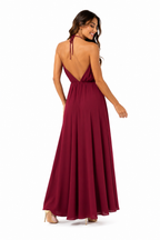 Vestido burdeo