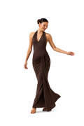Arriendo de Vestido largo café Colección Colombia BAOBAB