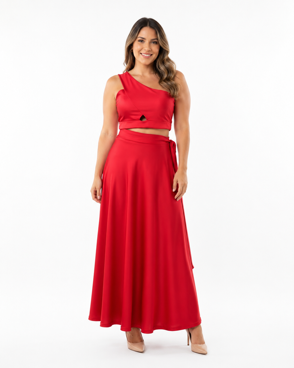 Arriendo de conjunto rojo de lycra ajustable