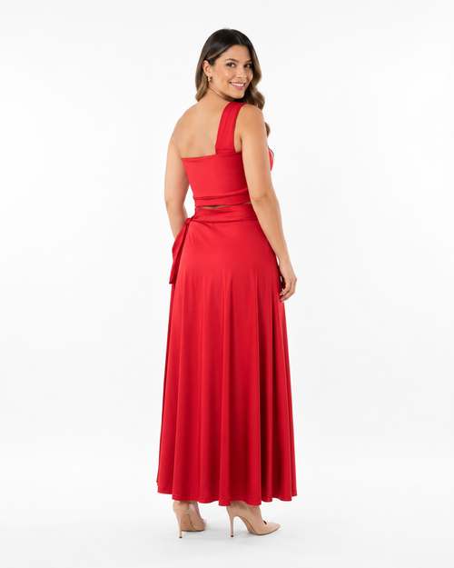 Arriendo de conjunto rojo de lycra ajustable