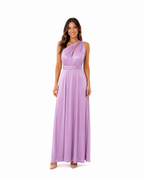 arriendo de vestido largo lila multiforma