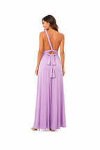 arriendo de vestido largo lila multiforma