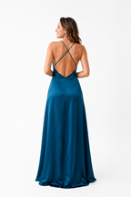 Arriendo de Vestido largo color petróleo