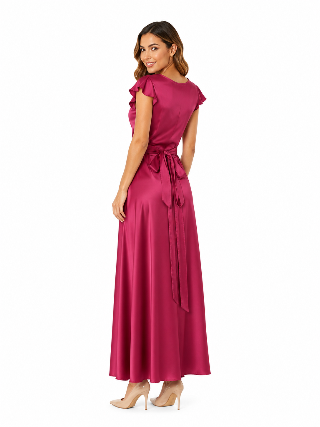 Arriendo de conjunto fucsia oscuro ajustable