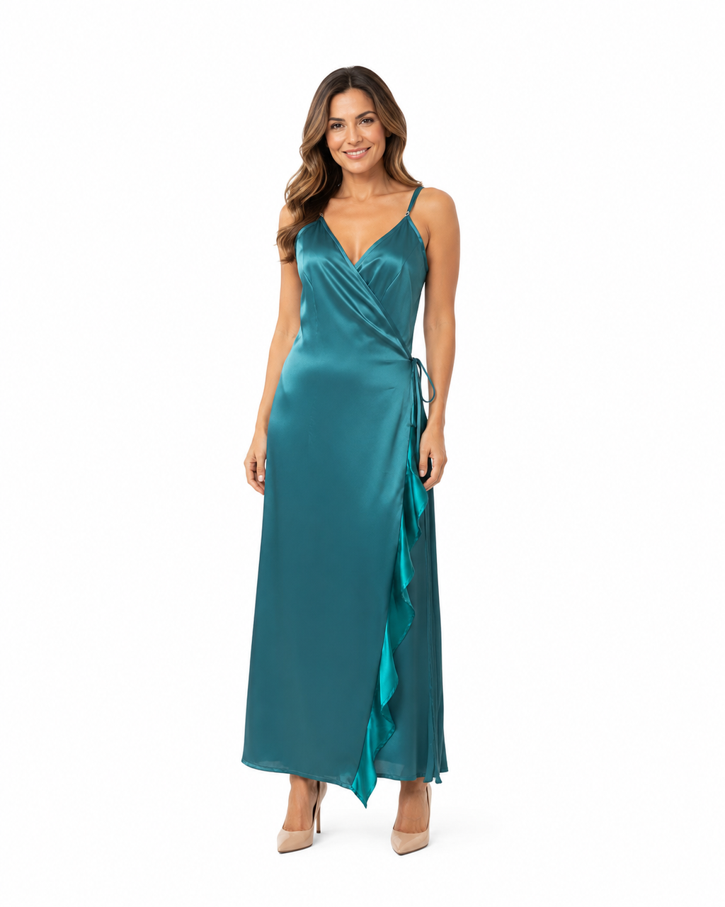 Arriendo de vestido largo colección ChicDressProject satín
