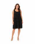 Arriendo de vestido corto negro con lentejuelas marca Debut
