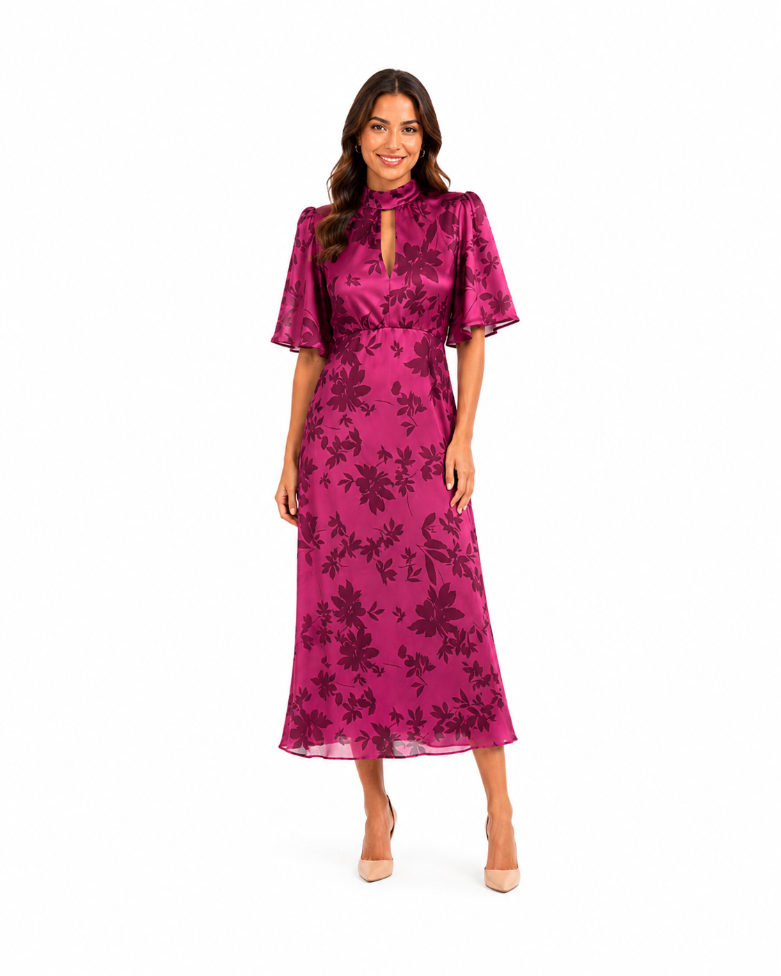 Arriendo de vestido middie español largo
