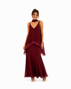 Vestido largo burdeo BAOBAB Colección Colombia