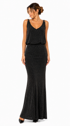 Vestido elasticado brillos