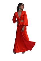 Arriendo de Conjunto de seda rojo marca Chic Dress Project