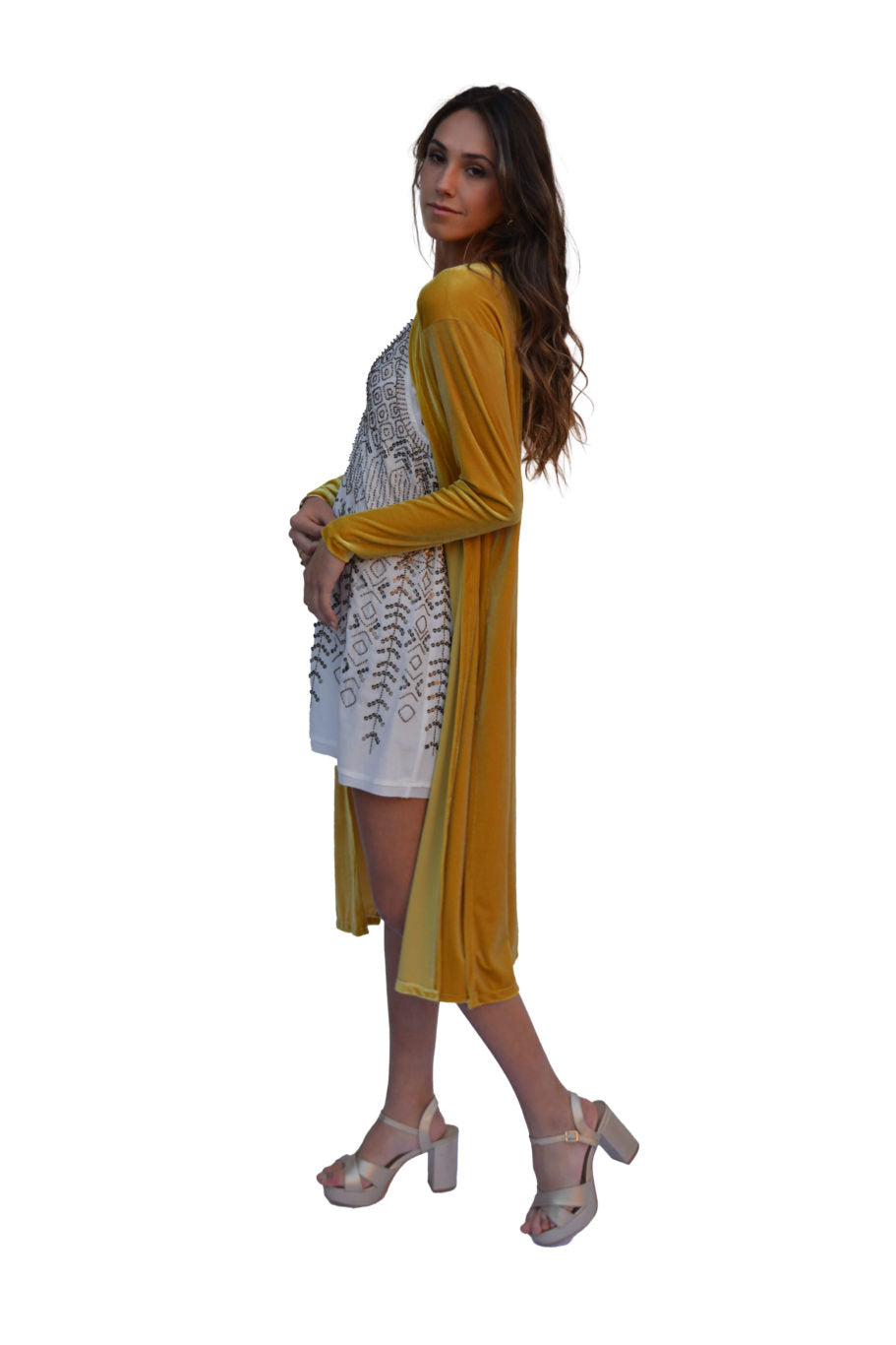 Arriendo de Kimono plush amarillo