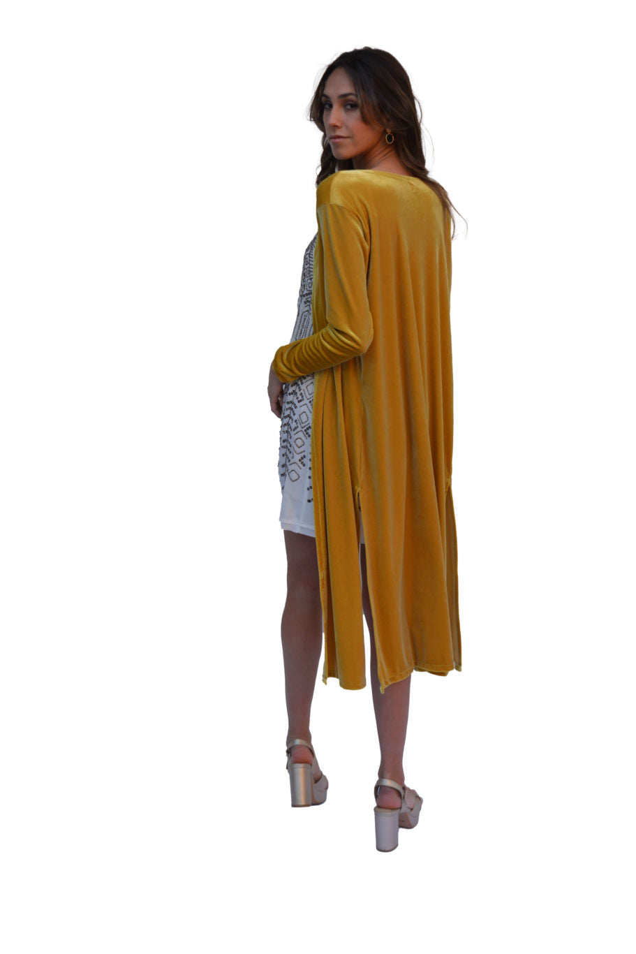 Arriendo de Kimono plush amarillo