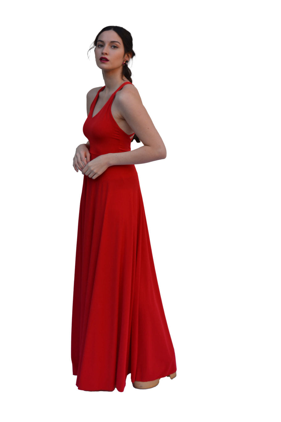 Arriendo de Vestido Largo rojo