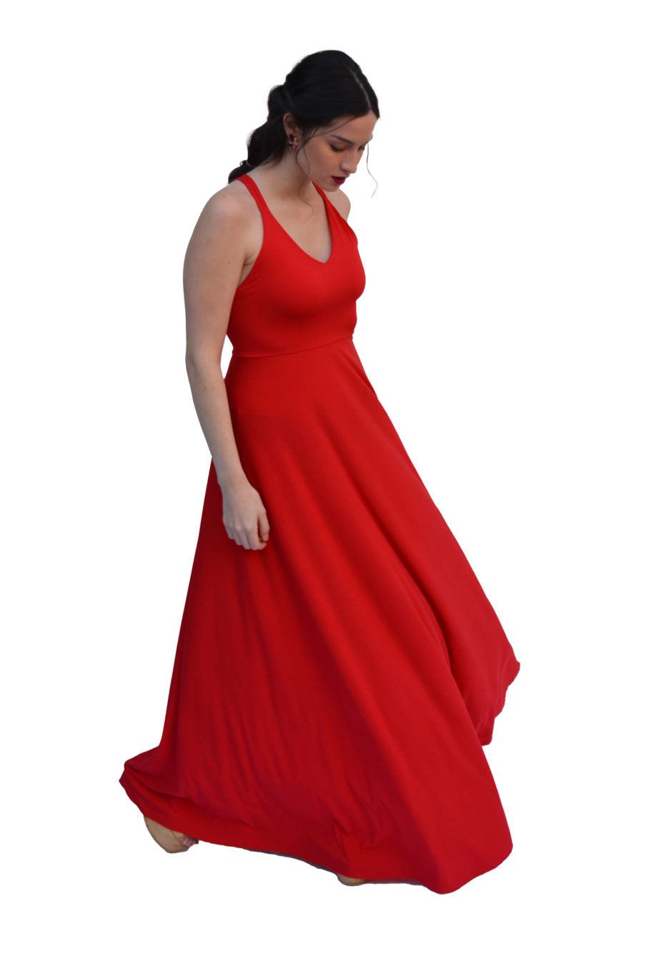 Arriendo de Vestido Largo rojo