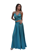 Arriendo de Conjunto seda celeste