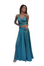 Arriendo de Conjunto seda celeste