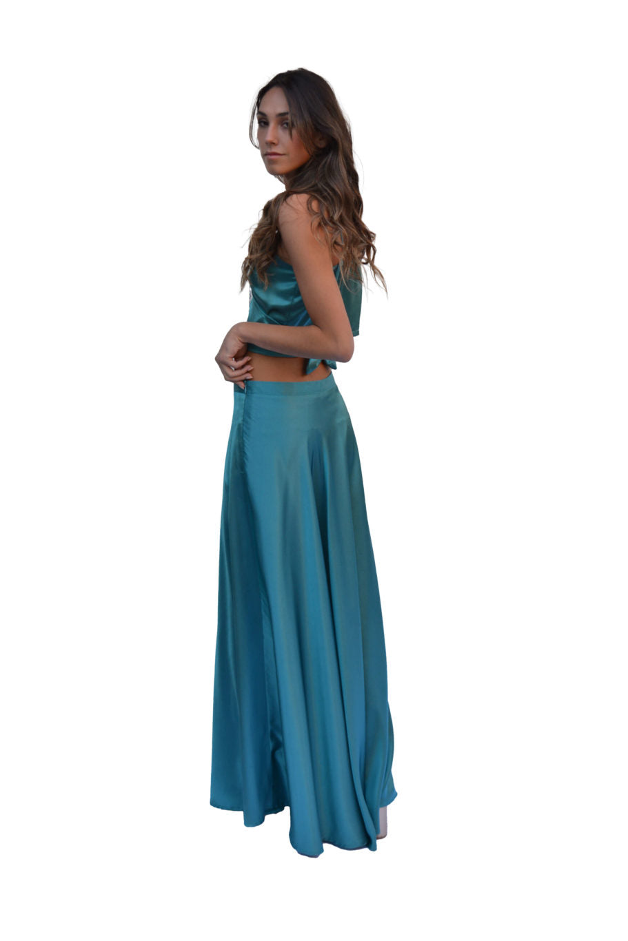 Arriendo de Conjunto seda celeste