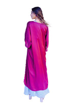 Arriendo de Kimono fucsia seda