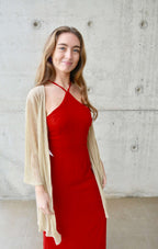 Arriendo de Vestido rojo italiano cruzado