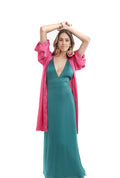 Arriendo de Kimono Fucsia 3/4