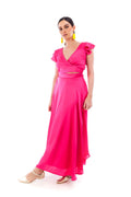 Arriendo de Conjunto rosado ajustable de seda