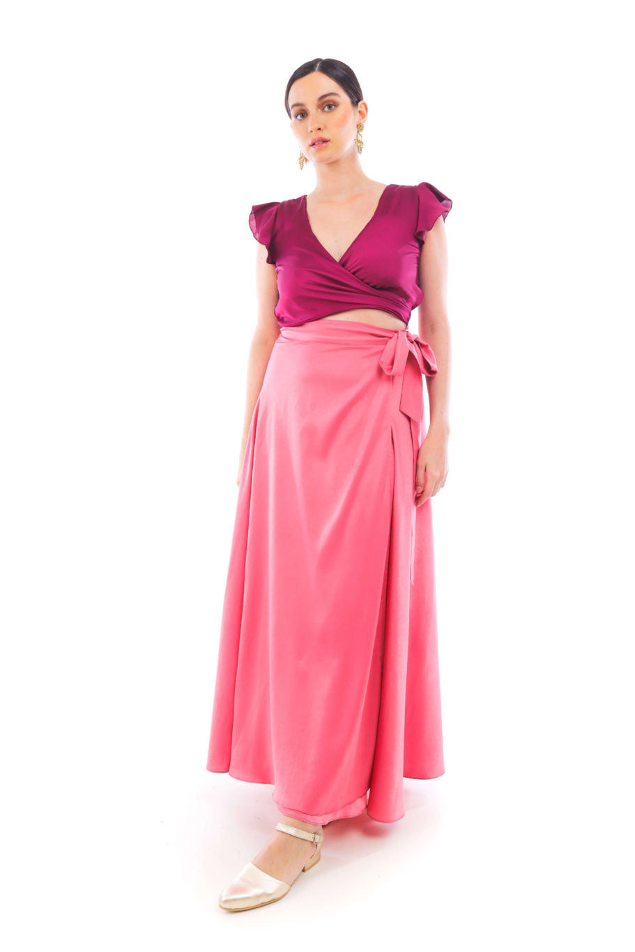 Arriendo de Conjunto top y pollera ajustable